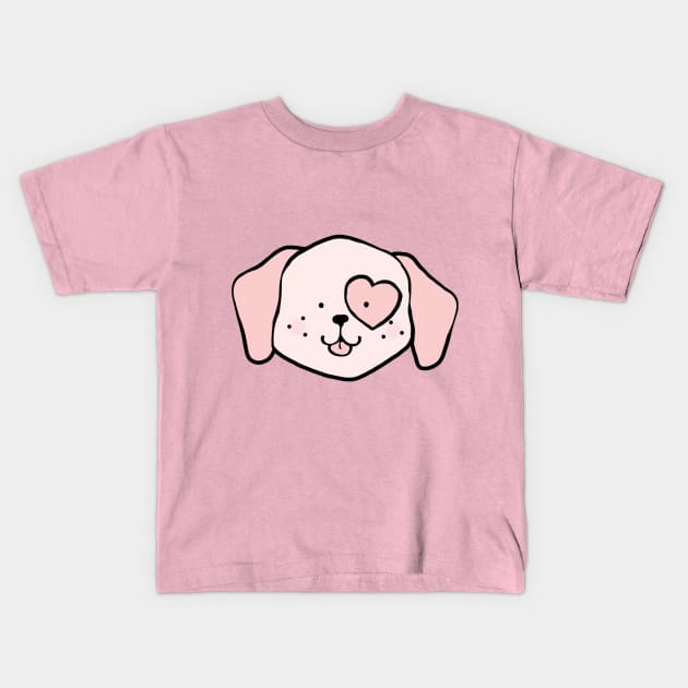 Pink Puppy Rosa Kids T-Shirt by Katatomicart